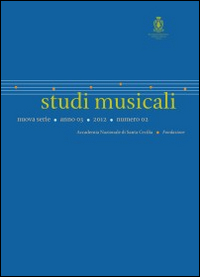 Studi musicali (2012). N.S.