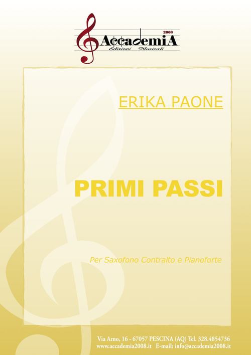 Primi passi. Per sassofono contralto e pianoforte