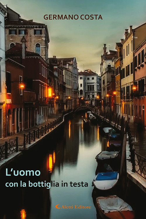 L'uomo con la bottiglia in testa