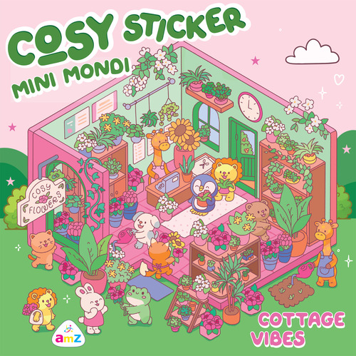 Cottage vibes. Cosy sticker mini mondi