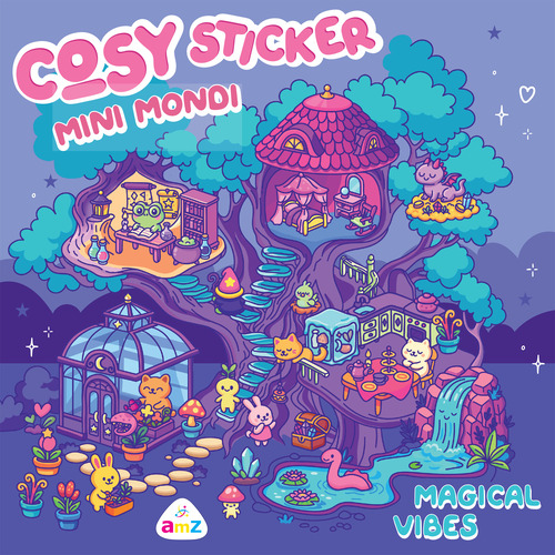 Magical vibes. Cosy sticker mini mondi