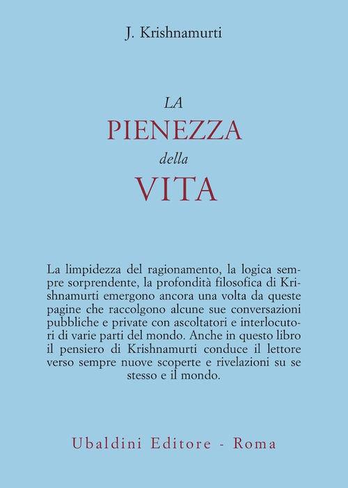 La pienezza della vita