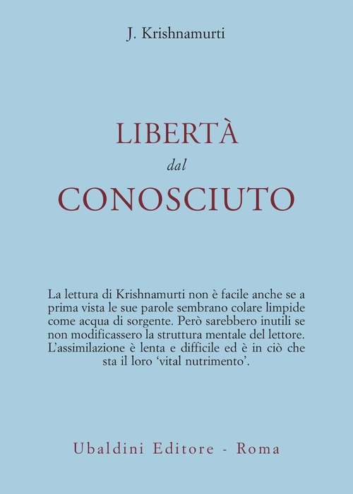 Libertà dal conosciuto