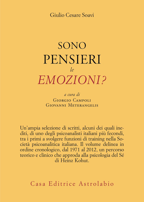 Sono pensieri le emozioni?