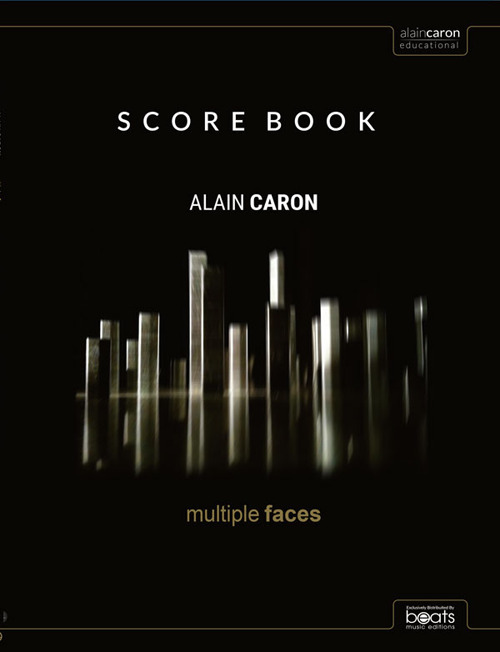 Multiple faces scoreBook. Authentic score for bass, guitar, and keyboards in standard notation
