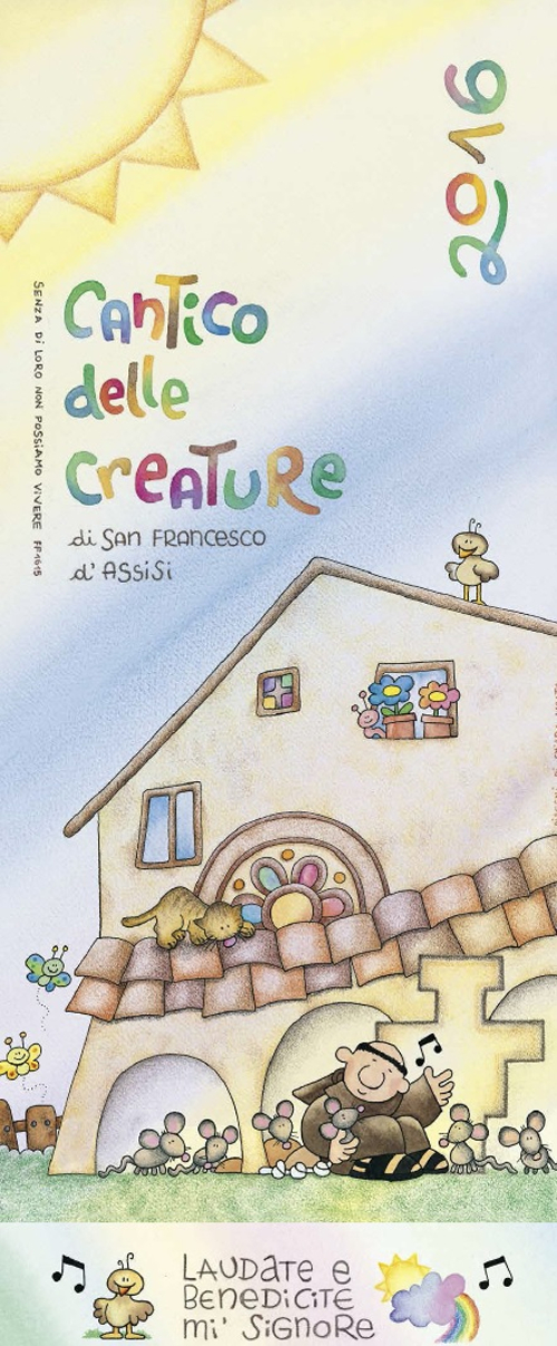 Calendario murale 2016. cantico delle creature di Francesco d'Assisi