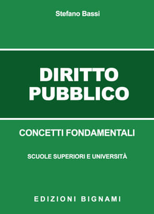 Diritto pubblico. Concetti fondamentali