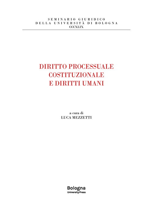 Diritto processuale costituzionale e diritti umani