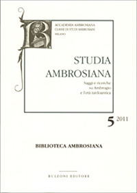 Studia ambrosiana. Annali dell'Accademia di Sant'Ambrogio
