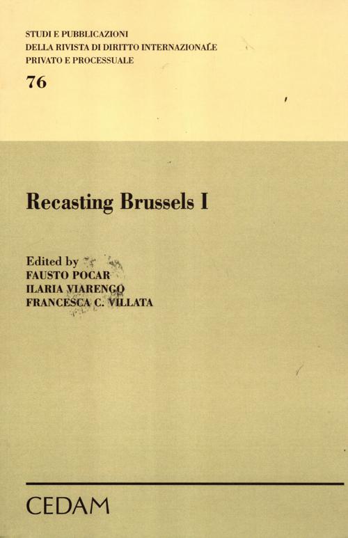 Recasting Brussels. Ediz. italiana