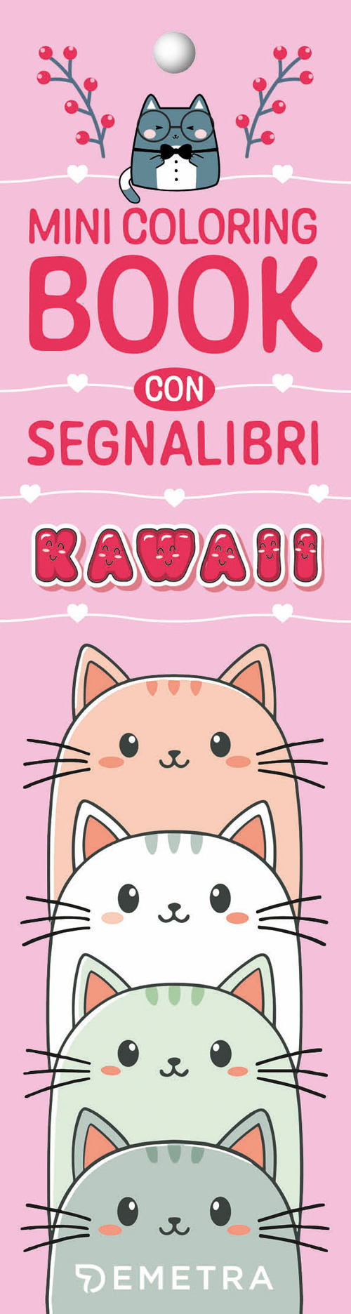 Kawaii. Segnalibro da colorare