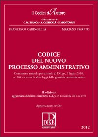 Codice del nuovo processo amministrativo