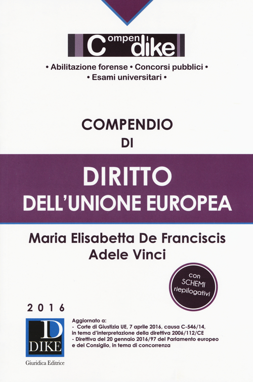 Compendio di diritto dell'Unione Europea