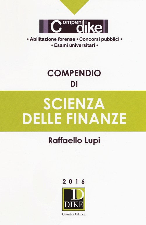 Compendio di scienza delle finanze