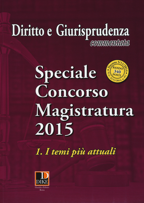 Speciale concorso in magistratura