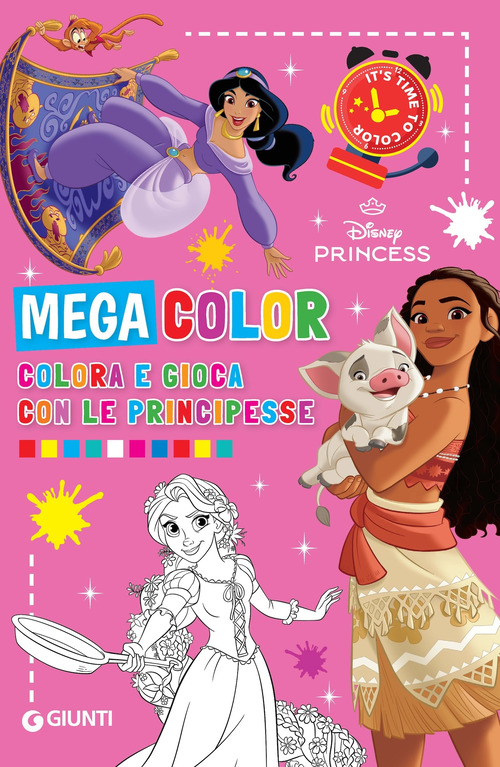 Colora e gioca con le principesse. Mega color. Disney princess