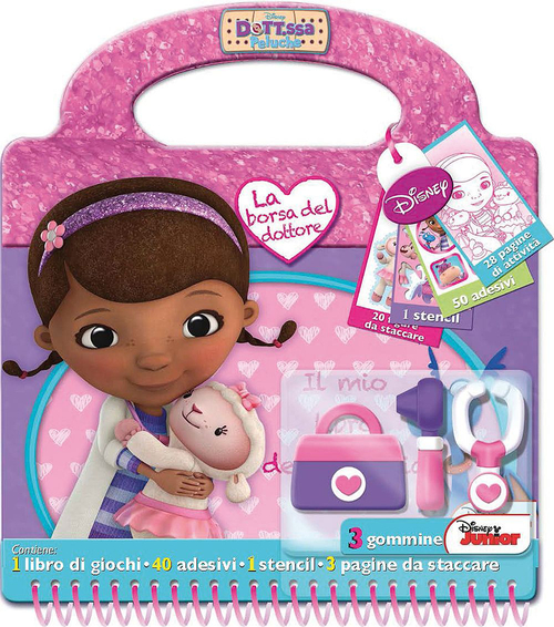 La borse del dottore. Dott.ssa Peluche. Con adesivi