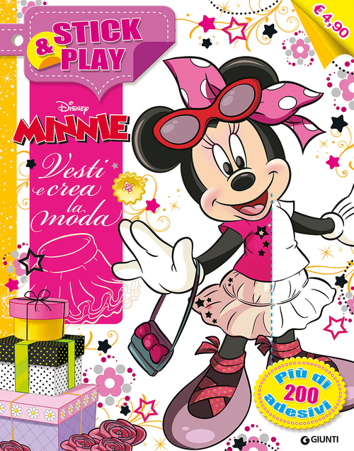 Minnie. Vesti e crea la moda. Stick & play. Con adesivi