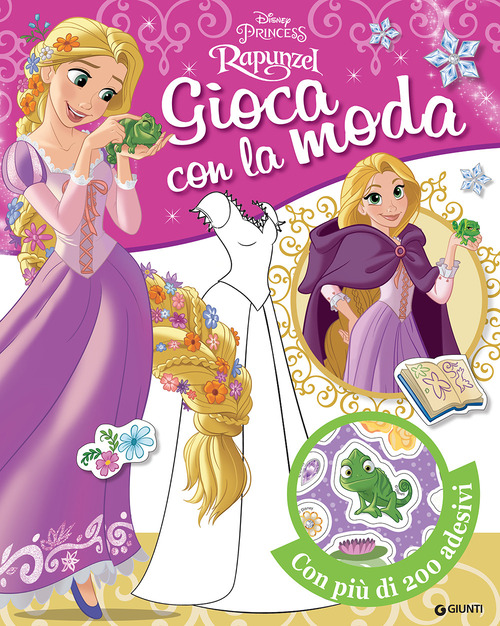 Rapunzel. Gioca con la moda. Con adesivi