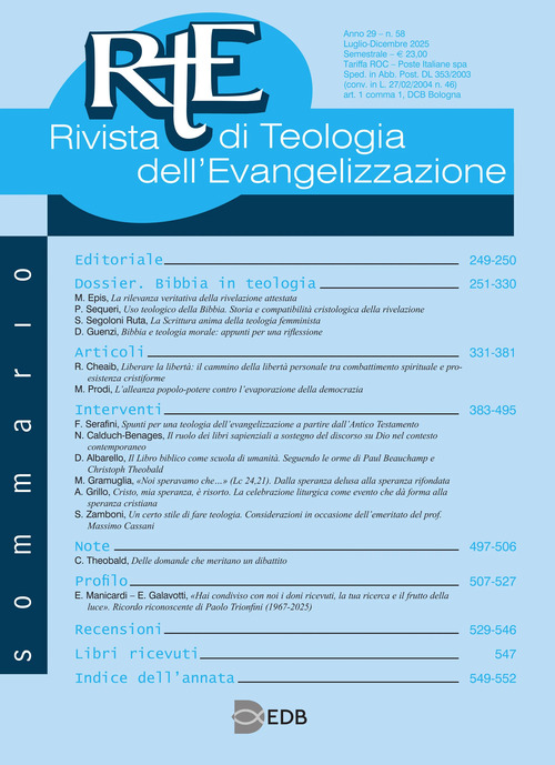 RTE Rivista di teologia dell'evangelizzazione