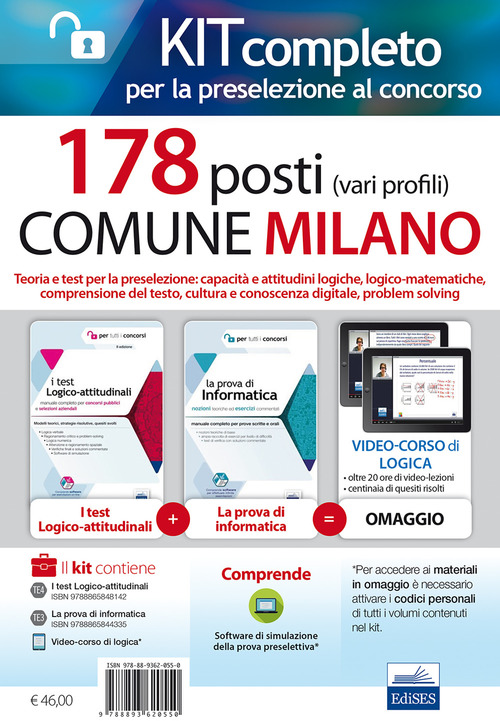 Concorso 178 Posti Comune di Milano. Kit per la preselezione