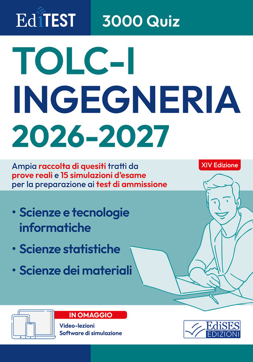 EdiTEST. Ingegneria. 3000 quiz. TOLC-I 2026-27
