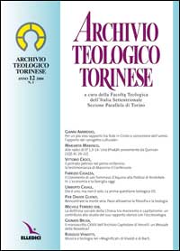 Archivio teologico torinese (2006)