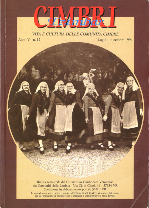 Cimbri-Tzimbar. Vita e culture delle comunità cimbre