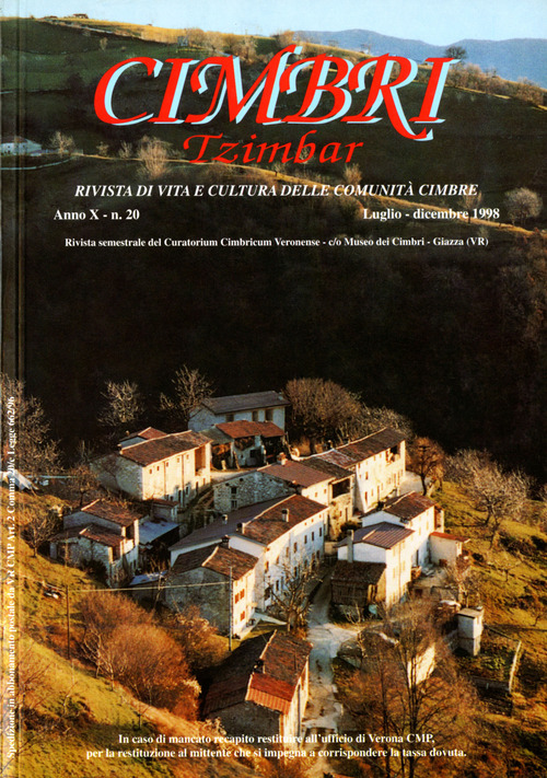 Cimbri-Tzimbar. Vita e culture delle comunità cimbre