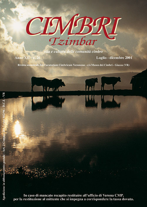 Cimbri-Tzimbar. Vita e culture delle comunità cimbre