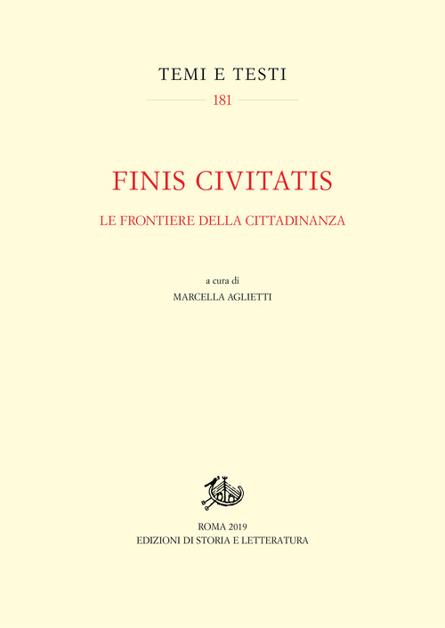Finis civitatis. Le frontiere della cittadinanza
