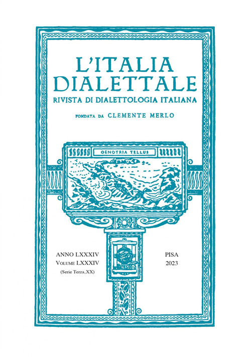 L'Italia dialettale. Rivista di dialettologia italiana