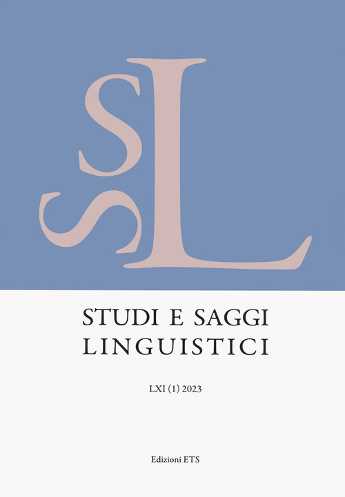 Studi e saggi linguistici