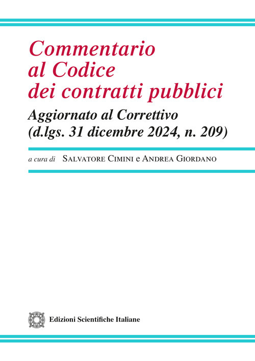 Commentario al codice dei contratti pubblici