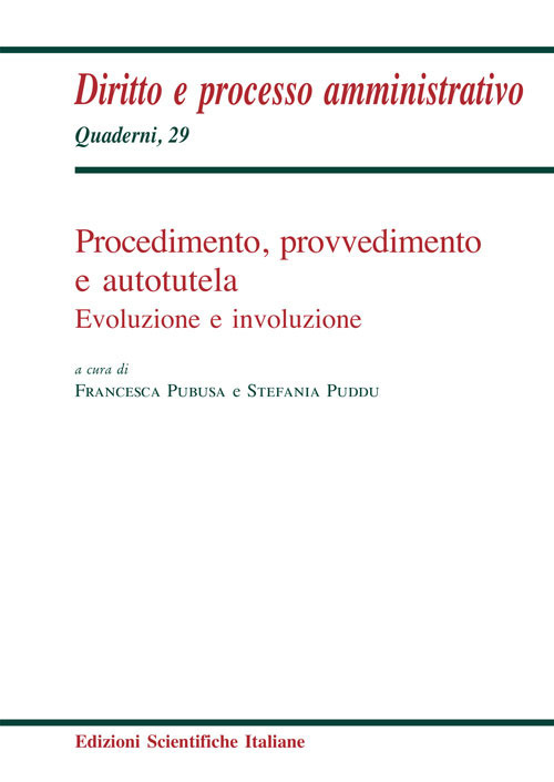 Procedimento, provvedimento e autotutela