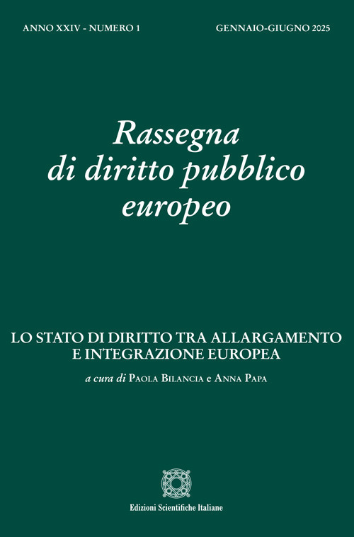 Rassegna di diritto pubblico europeo