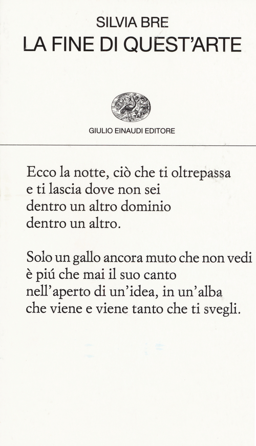 La fine di quest'arte