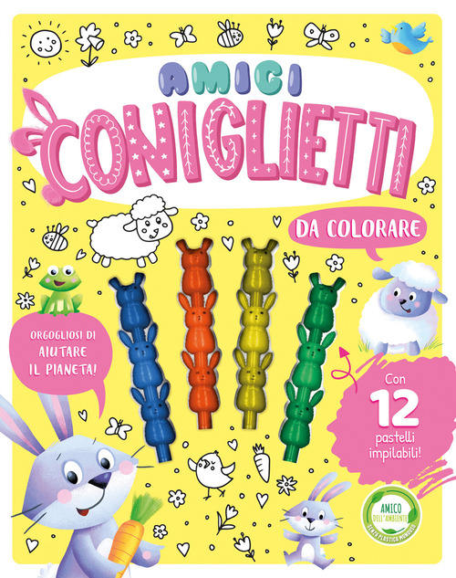 Amici coniglietti da colorare