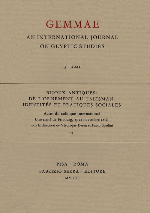 Bijoux antiques: de l'ornement au talisman. Identités et pratiques sociales. Actes du colloque international (Université de Fribourg, 23-25 novembre 2016)