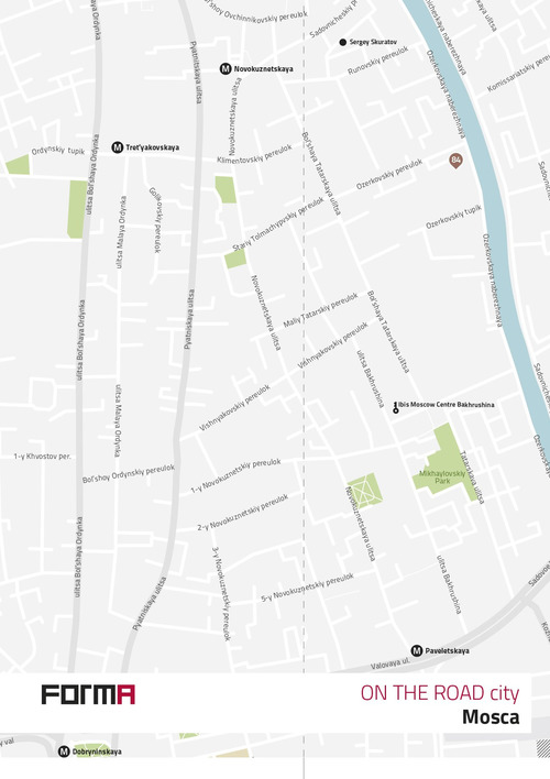 On the road city. Mosca