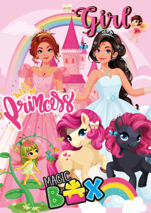 Magic box. Princess. Girl