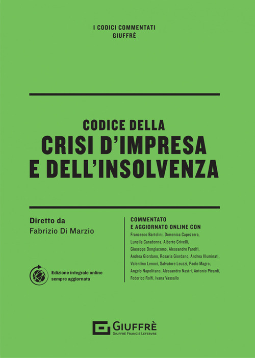 Codice della crisi d'impresa e dell'insolvenza