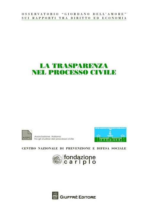 La trasparenza nel processo civile