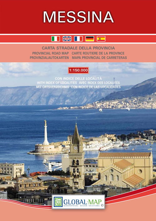 Messina. Carta stradale della provincia 1:150.000 (cm 87,5x69,0)