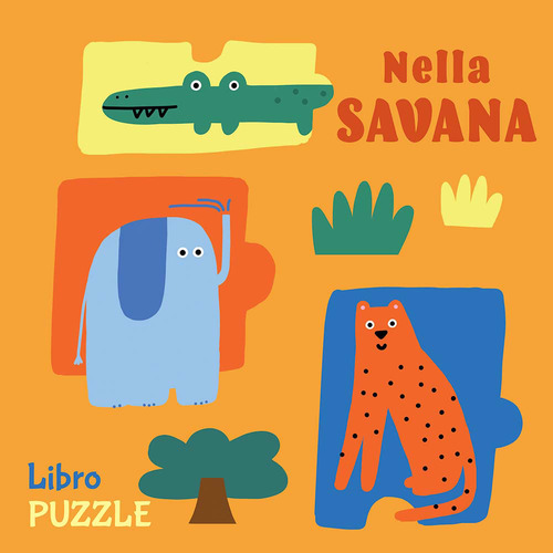 Nella savana. Libro puzzle