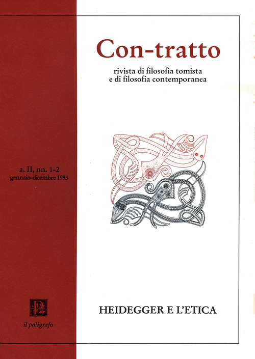 Con-tratto. Rivista di filosofia tomista e di filosofia contemporanea vol. 1-2