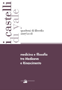 Medicina e filosofia tra Medioevo e Rinascimento