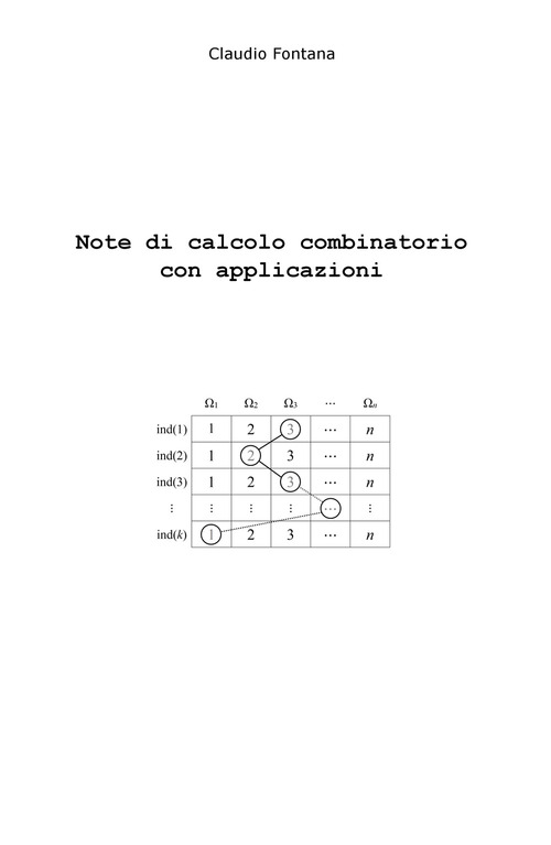 Note di calcolo combinatorio con applicazioni