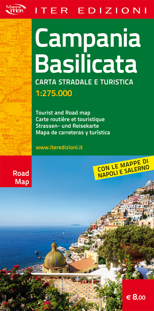 Campania e Basilicata. Carta stradale e turistica 1:275.000