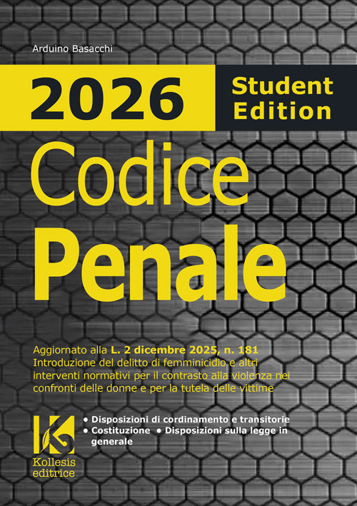 Codice penale 2026 Student edition